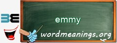 WordMeaning blackboard for emmy